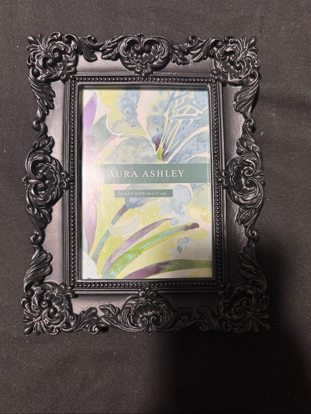 Laura Ashley Black Ornate Decorative Picture Frame